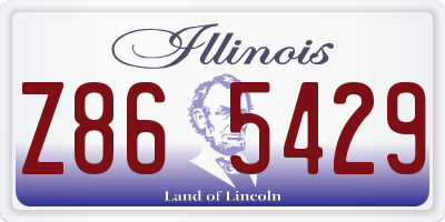 IL license plate Z865429
