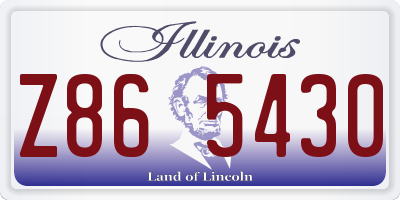 IL license plate Z865430