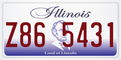 IL license plate Z865431