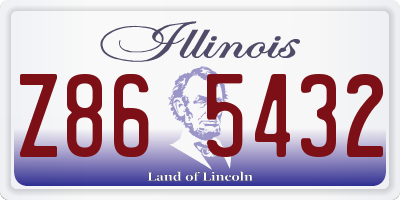 IL license plate Z865432