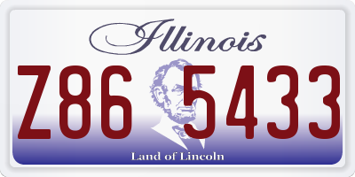 IL license plate Z865433