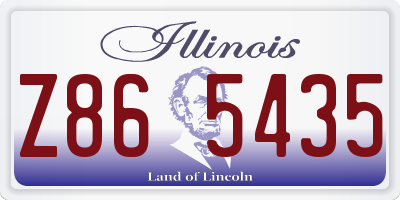 IL license plate Z865435
