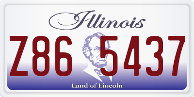 IL license plate Z865437
