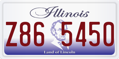 IL license plate Z865450