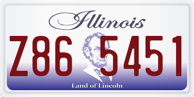 IL license plate Z865451