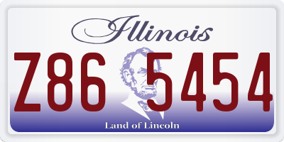 IL license plate Z865454