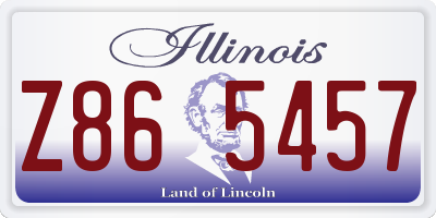 IL license plate Z865457