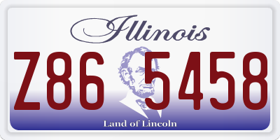 IL license plate Z865458