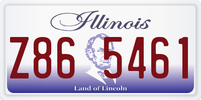 IL license plate Z865461