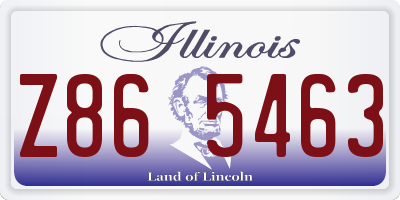 IL license plate Z865463