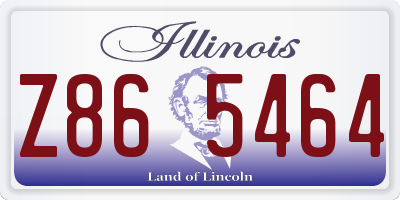 IL license plate Z865464