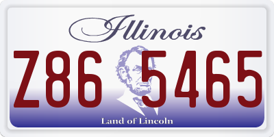 IL license plate Z865465
