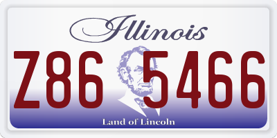 IL license plate Z865466