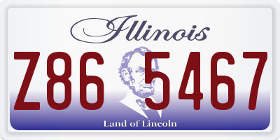IL license plate Z865467