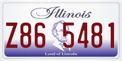 IL license plate Z865481