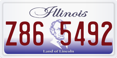 IL license plate Z865492