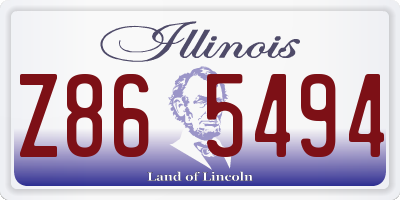 IL license plate Z865494