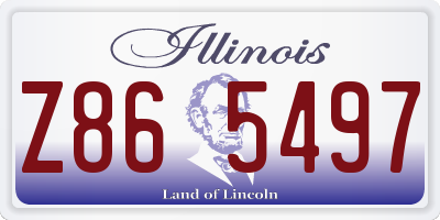 IL license plate Z865497