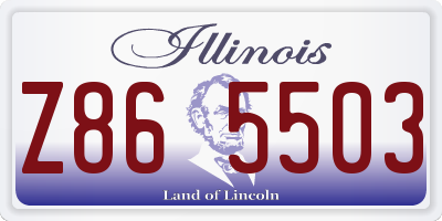 IL license plate Z865503