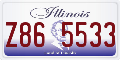 IL license plate Z865533