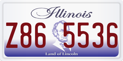 IL license plate Z865536