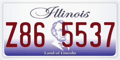 IL license plate Z865537