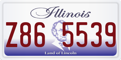 IL license plate Z865539