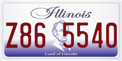 IL license plate Z865540