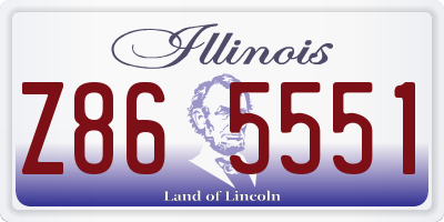 IL license plate Z865551