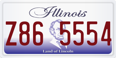 IL license plate Z865554