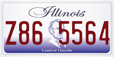 IL license plate Z865564