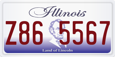 IL license plate Z865567