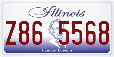 IL license plate Z865568