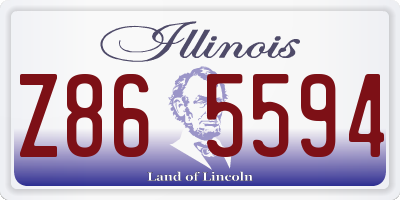 IL license plate Z865594