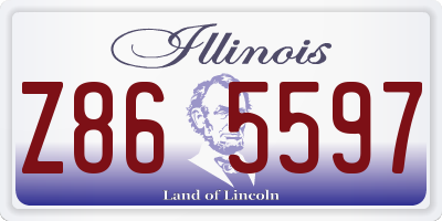 IL license plate Z865597