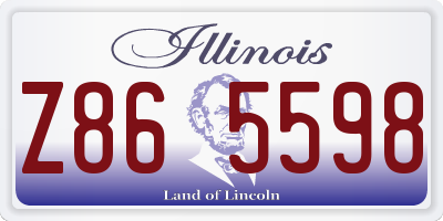 IL license plate Z865598