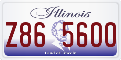 IL license plate Z865600