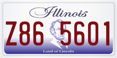 IL license plate Z865601
