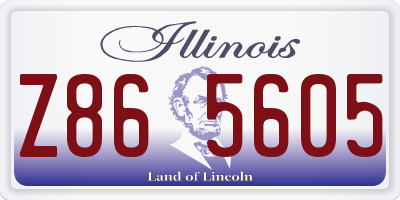 IL license plate Z865605