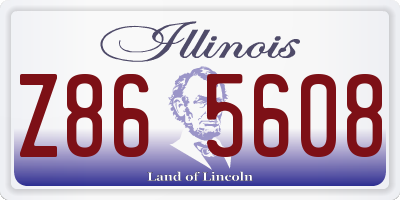IL license plate Z865608
