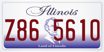 IL license plate Z865610