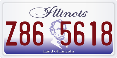 IL license plate Z865618