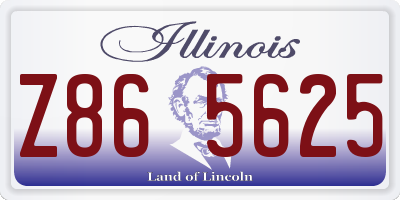 IL license plate Z865625