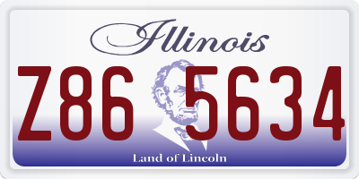 IL license plate Z865634