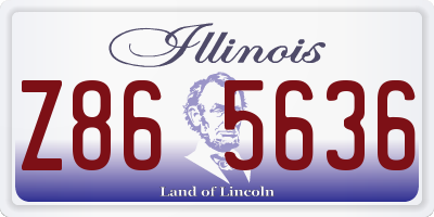 IL license plate Z865636