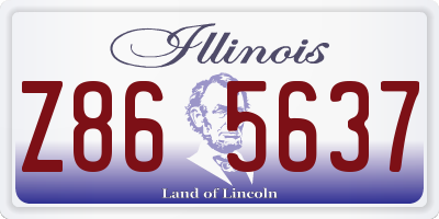 IL license plate Z865637
