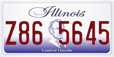 IL license plate Z865645