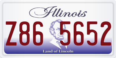 IL license plate Z865652