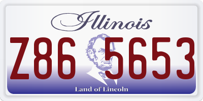IL license plate Z865653