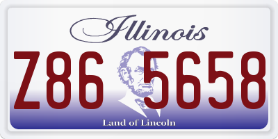 IL license plate Z865658